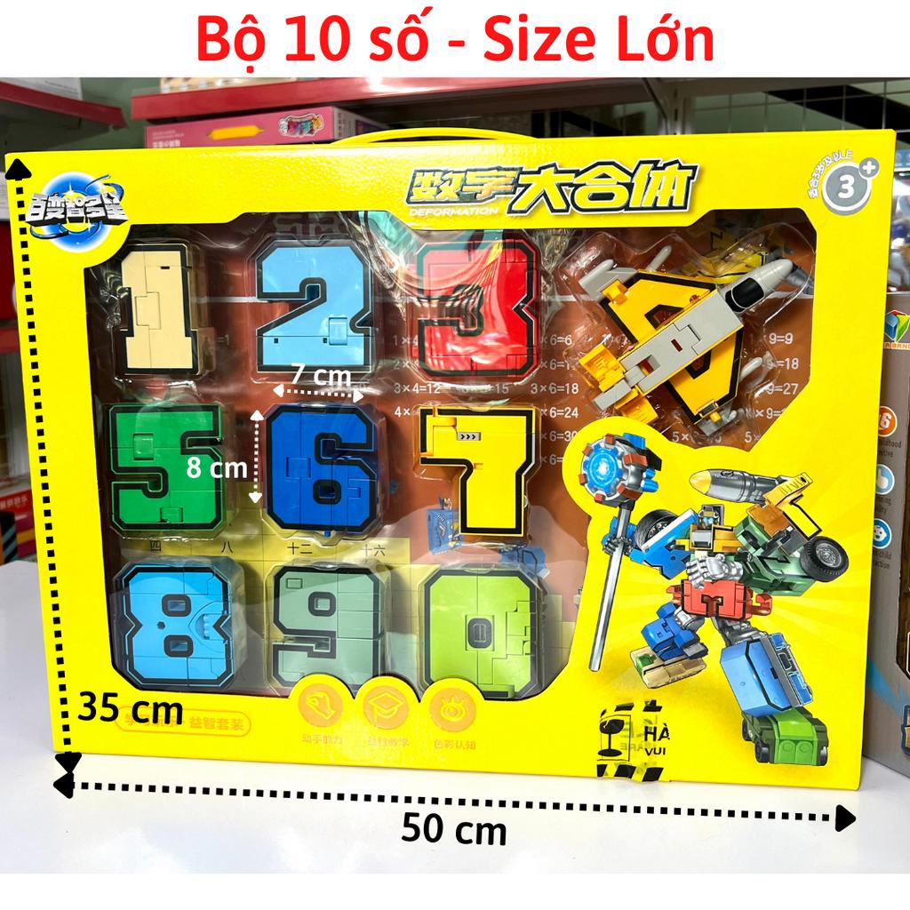 Đồ Chơi Lắp Ráp Robot Biến Hình Từ Các Con Số 0 - 9 Cho Bé Phát Triển Tư Duy - Đồ Chơi Sáng Tạo DiYo Kids