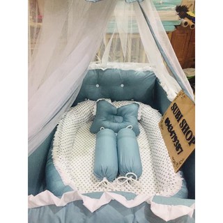 QUÂY XUNG QUANH CŨI SUBI SHOP _QUÂY GA HANDMADE SIÊU ĐẸP GIÁ SIÊU TỐT MÀU XANH MINT