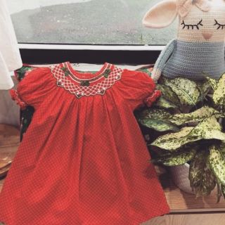Smock thêu họa tiết Noel