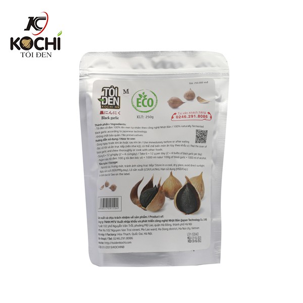 [ Chính Hãng ] Tỏi Đen Eco KOCHI Xuất Khẩu Túi 500gram | BigBuy360 - bigbuy360.vn