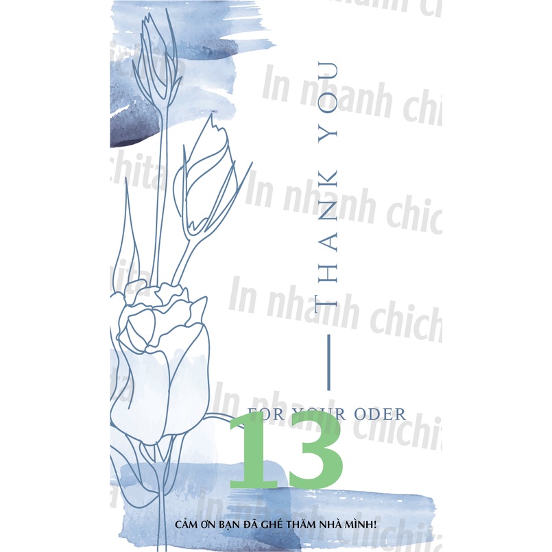 Tem Decal Dán Hộp Carton, Tem Thank You Dán Niêm Phong Hộp cod hàng có sẵn 11x6,5 cm 31-40