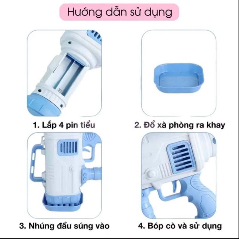Súng bong bóng xà phòng 32 nòng