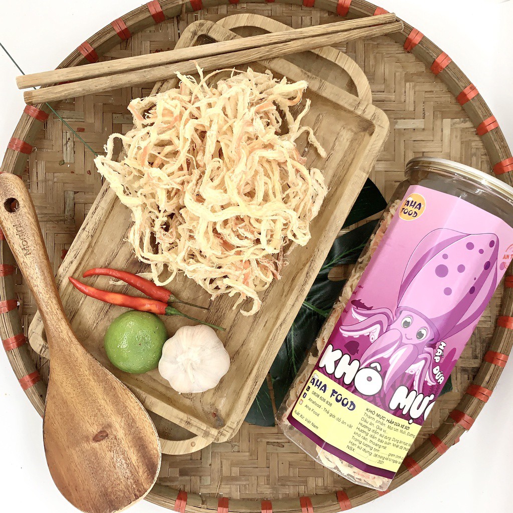 (Hàng Mới Về) Mực xé sợi hấp nước dừa 250g , khô mực hấp nước dừa ,Mực khô nhà hấp nước dừa cao cấp , đồ ăn vặt an toàn | BigBuy360 - bigbuy360.vn