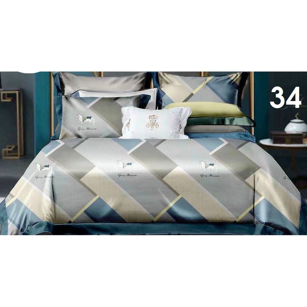 Bộ drap giường Tencel 100% 🎁MẪU MỚI🎁 chất liệu lụa tencel cao cấp cực mát mịn