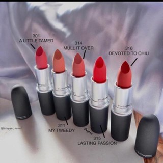 Son mac powder kiss 🌹 màu devoted to chili - a little tamed