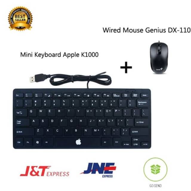 Túi Đựng Bàn Phím Có Dây Usb Cho Apple Mini K-1000 Dx-110 Đen