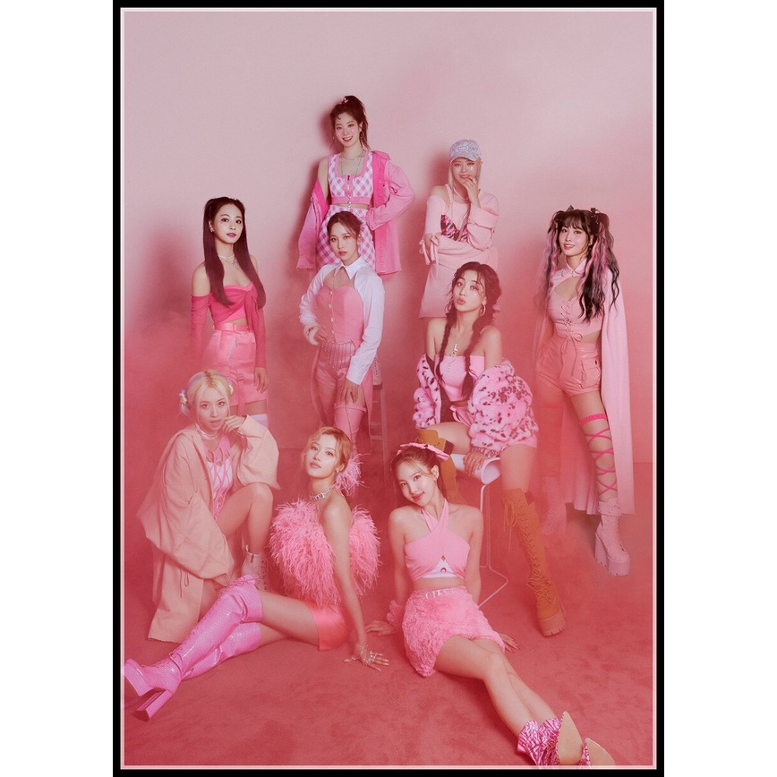 Poster Treo Tường Trang Trí In Hình Nhóm Nhạc Kpop Twice