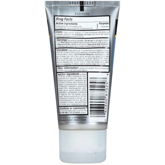 Kem chống nắng thể thao Neutrogena Sport Face Oil Free Lotion SPF 70.