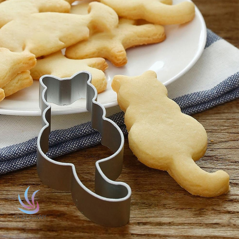 Khuôn Làm Bánh Hình Mèo Bằng Hợp Kim Nhôm Tiện Dụng