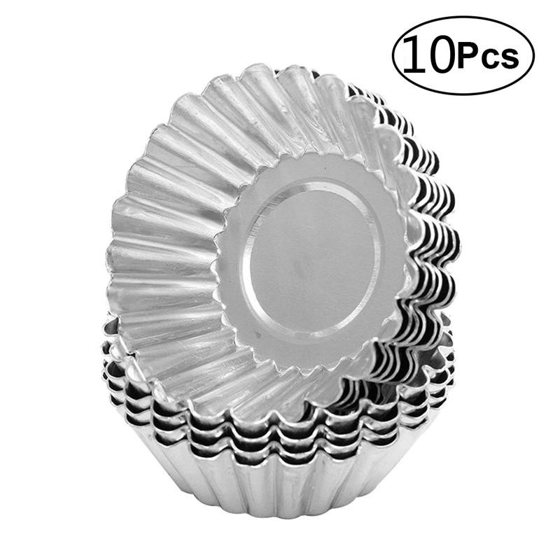 Bộ 10 Khuôn Nhôm Làm Bánh Tart Trứng