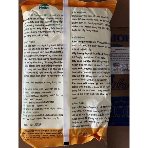 1KG PHÂN KALI NITRAT-MULTI K HAIFA 13-0-46 KNO3