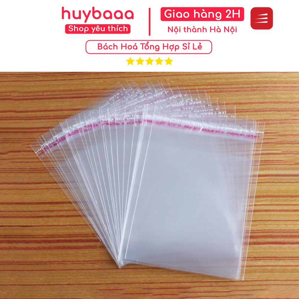 [Siêu Sale] 1kg 💥bóng kính dán miệng 💥 Túi Bóng Kính Dán Miệng OPP Đóng Hàng Chuyên Nghiệp