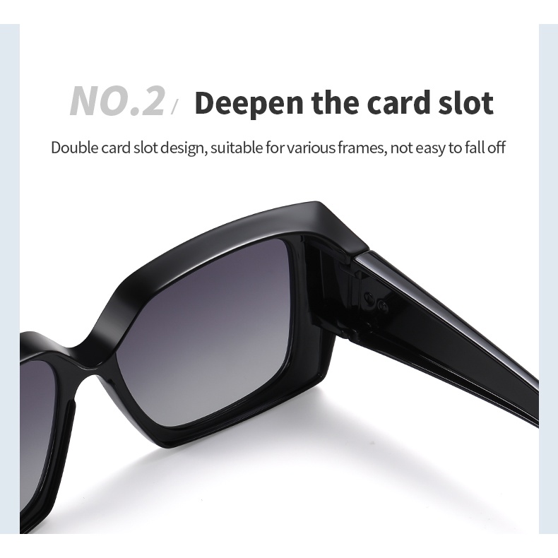 ZEliN Kính mát Zelin  thiết kế gọng lớn thời trang có phân cực TR7519