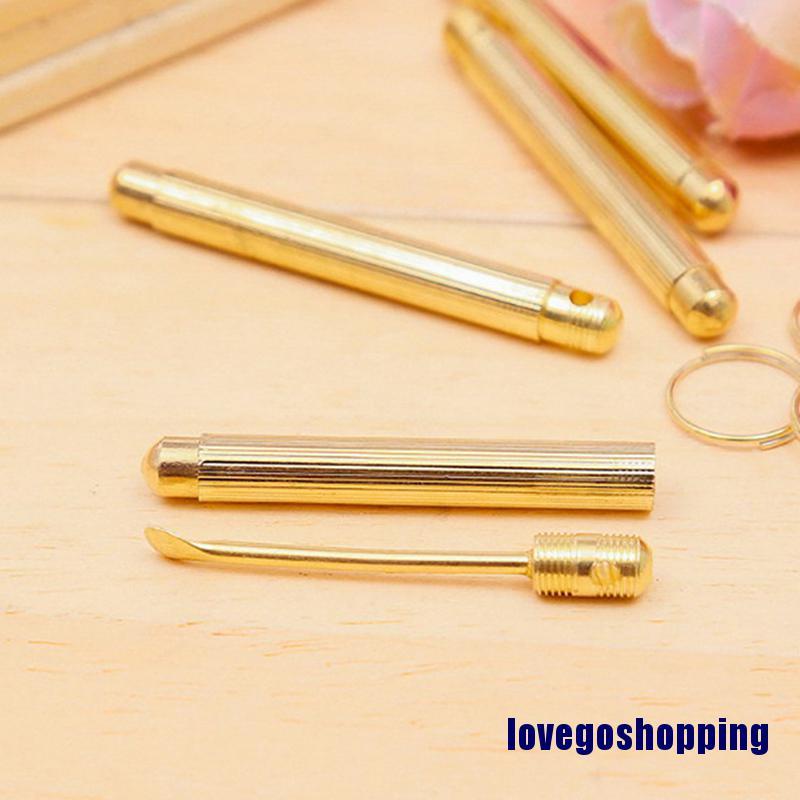 Dụng Cụ Lấy Ráy Tai Màu Vàng Gấp Gọn Tiện Lợi