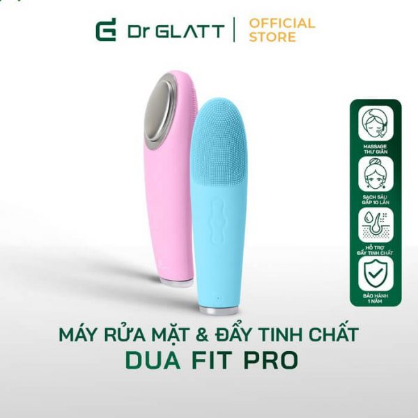 Máy rửa mặt &amp; đẩy tinh chất Dr Glatt DUA FIT PRO - Hàng Chính Hãng DR GLATT