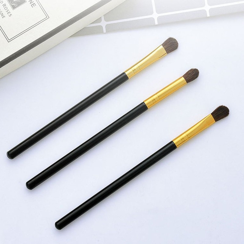 Set 3 Cọ Trang Điểm Phấn Mắt Đầu Lông Ngựa Cao Cấp