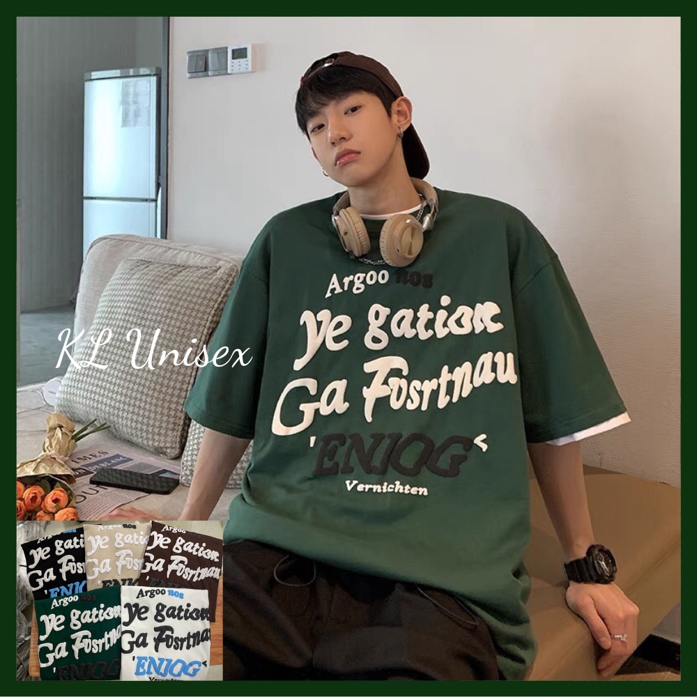 Áo Ye Gation IN NỔI 5 Màu  Áo Phông Tay Lỡ From KL Unisex