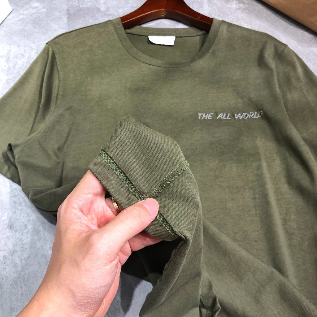 Áo phông nam bigsize ngắn tay unisex không cổ bigsize nam cotton APQZ02