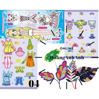 Set búp bê giấy 4