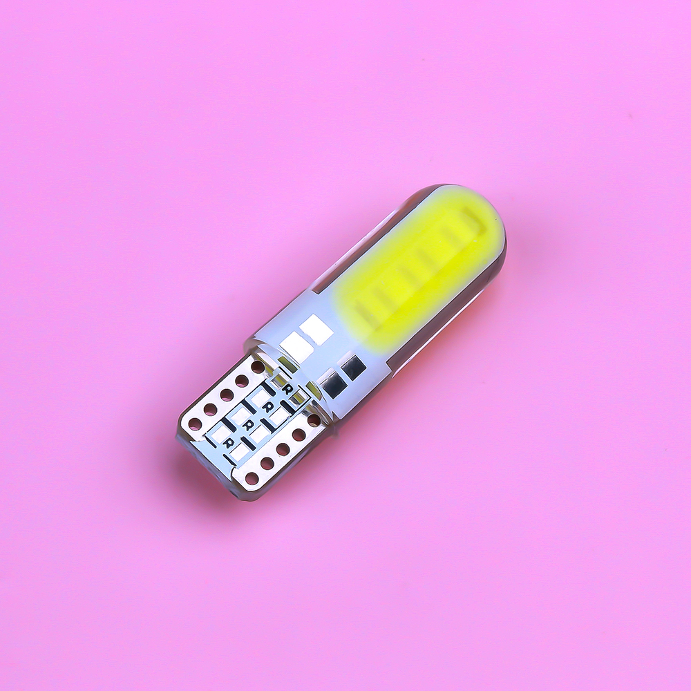 Set 10 Đèn Led T10 Cob 4 / 6 / 12 Smd 5730 12v Ánh Sáng Trắng Dành Cho Ô Tô