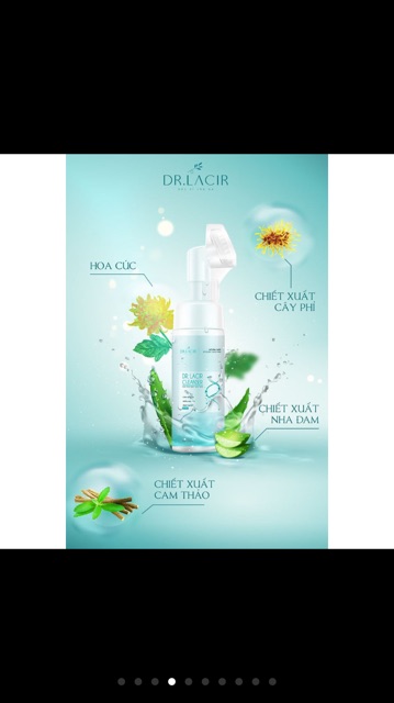 [tặng 1 nạ thủy tinh] Sữa Rửa Mặt Dịu Nhẹ Sáng Da Dr.Lacir 150ml dành cho da khô, mỏng, nhạy cảm