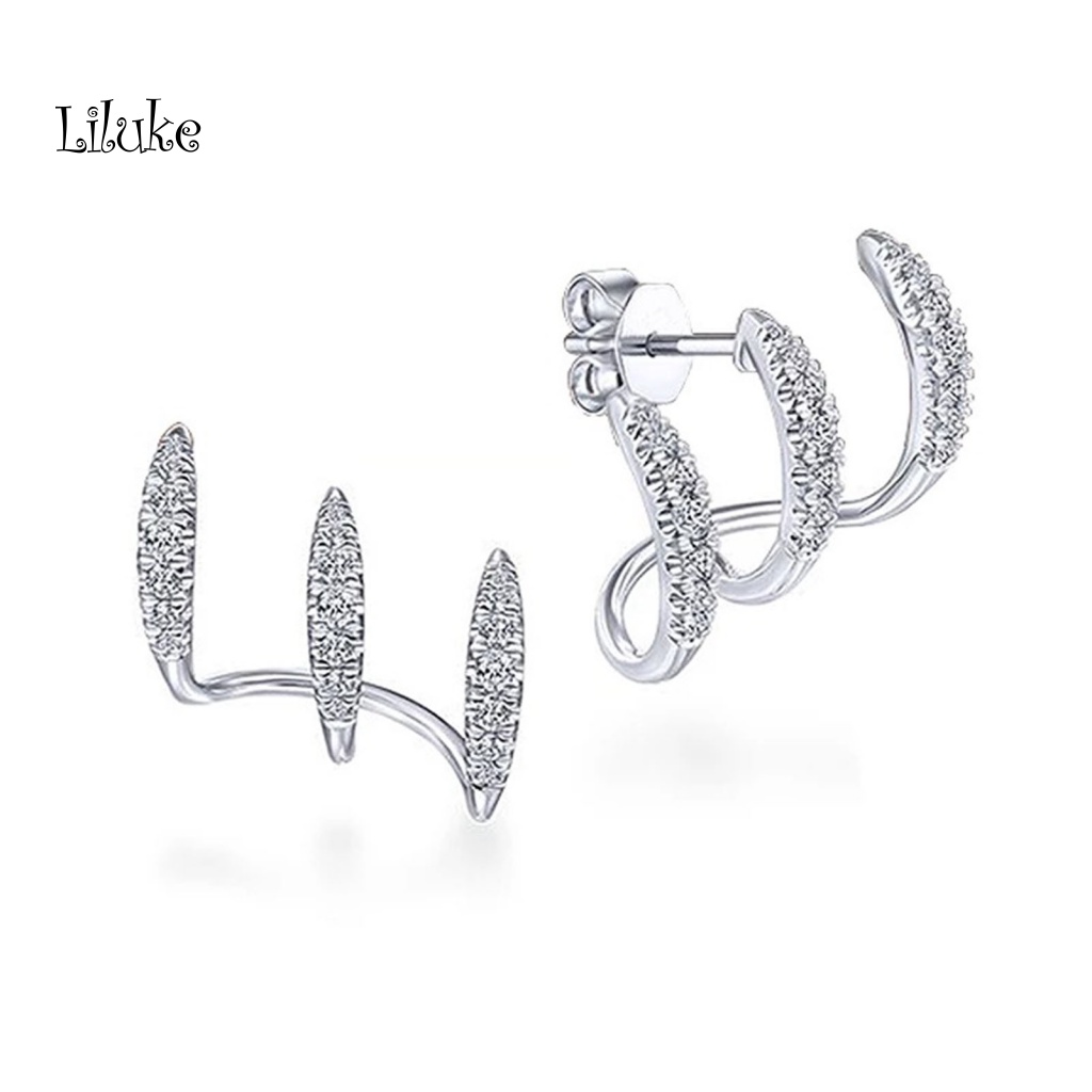 Đôi Khuyên Tai HìNh VòNg Cung LấP LáNh ThờI Trang Cho Nữ