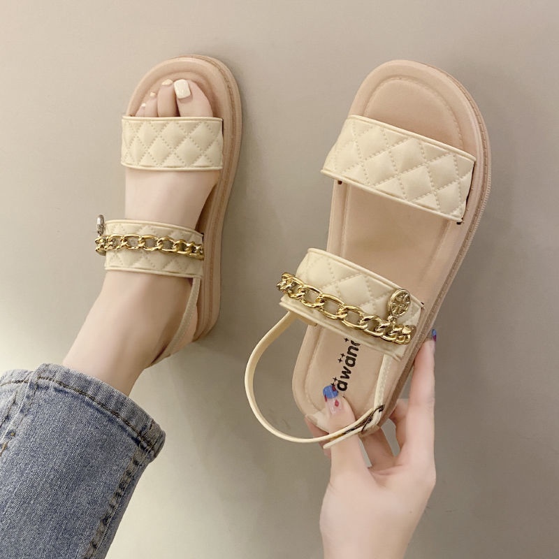Jiashucheng Hàng Có Sẵn Sandal Thể Thao Đế Dày Chống Trượt Thời Trang Mùa Hè Mới Cho Nữ Sinh