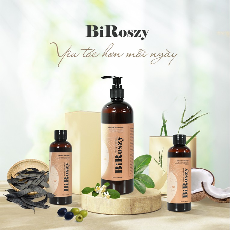 Mua 1 tặng 1 - Dầu gội thảo dược ko cần xả BiRoszy - Quà tặng tháng 5 | BigBuy360 - bigbuy360.vn