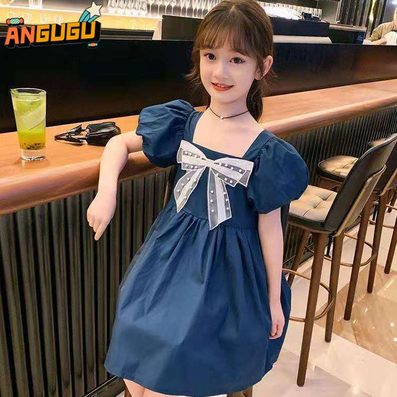 Đầm Đính Nơ Thời Trang Mùa Hè Phong Cách Hàn Quốc Dành Cho Bé Gái 1 Đến 2-3 - 4-5 Đến 6 Đến 7 Đến 8 Đến 9-10 To 11-12 - 13 Tuổi