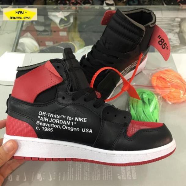 Sales Giày senaker AIR JORDAN 1 off white đỏ đen ✔️ 2020 💎 [ Real ] . * hot