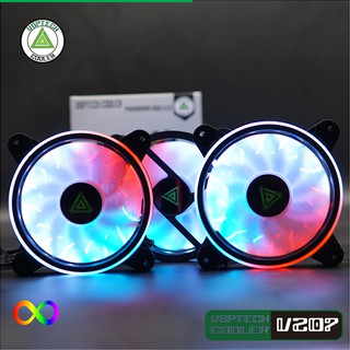 Bộ 3 Fan case VSPTECH COOLER + hub Led ARGB V207