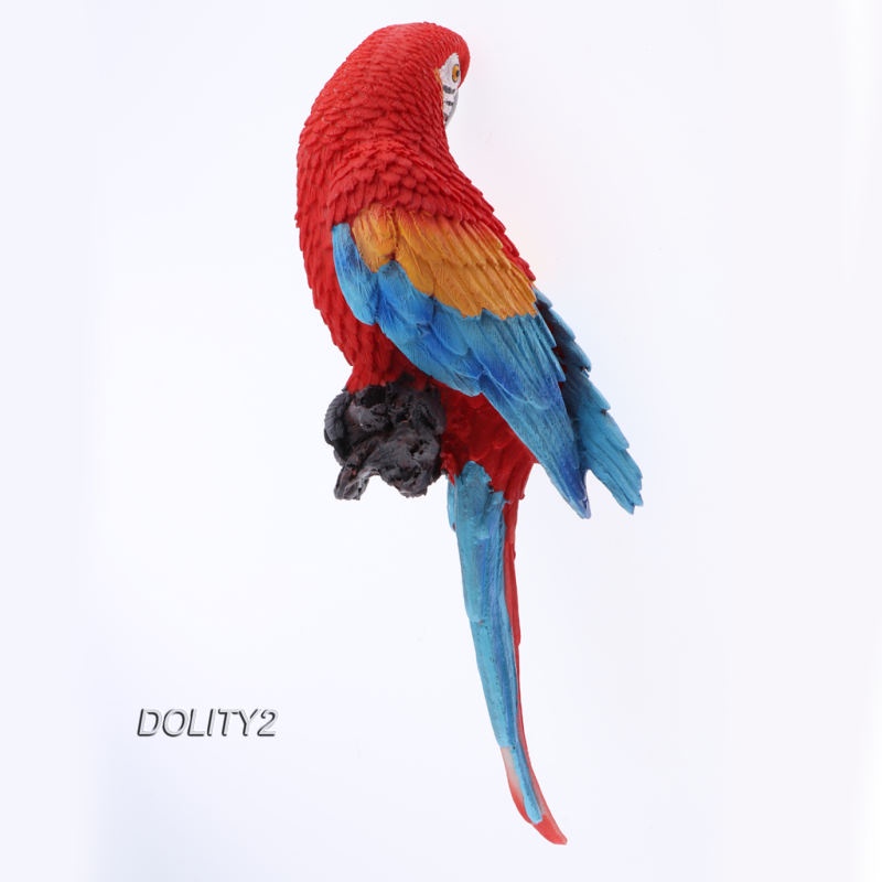 Đồ trang trí Chim Vẹt Bằng Nhựa Resin Tự Nhiên Nhiều Màu Sắc Để Bàn Trang Trí