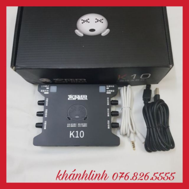 SOUND CARD ÂM THANH XOX K10 BH 6 THÁNG ĐỔI MỚI