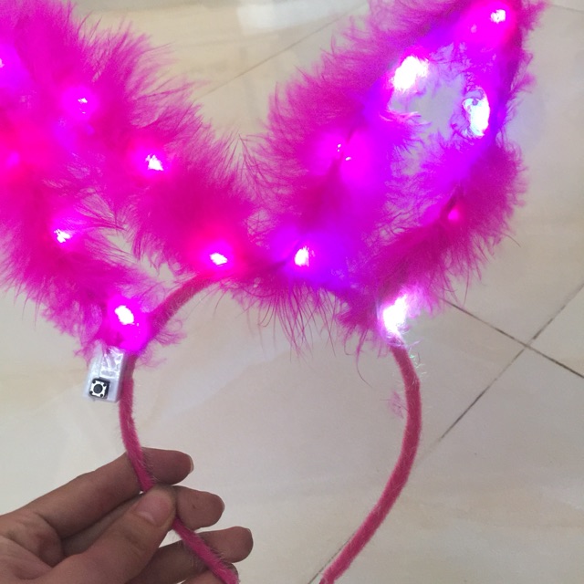 BỜM THỎ PHÁT SÁNG CHO BÉ CHƠI TRUNG THU