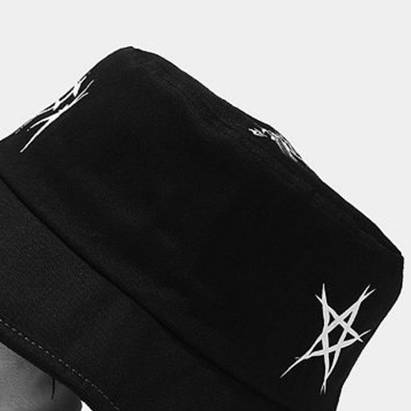 Mũ Bucket Unisex In Họa Tiết Mắt Phong Cách Graffiti