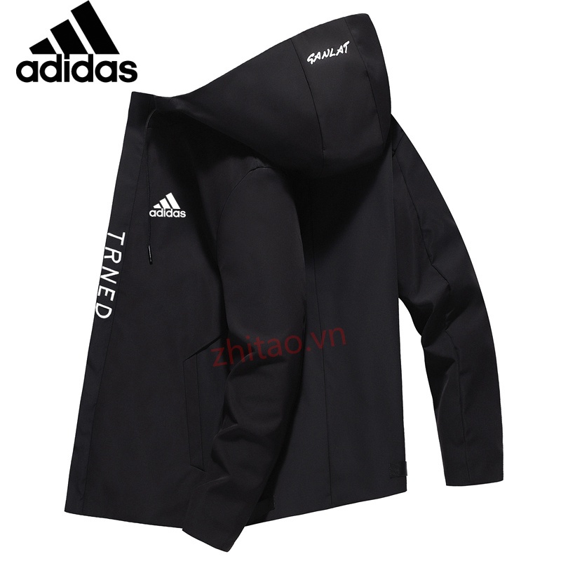 Áo khoác Adidas có nón chống nước chống gió cỡ lớn size 3XL dành cho nam