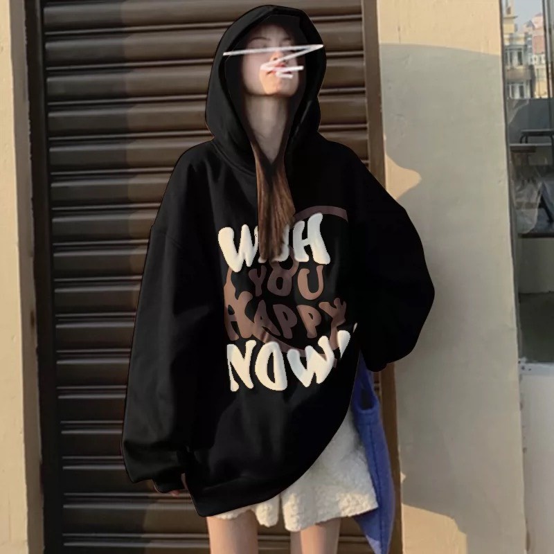 Áo hoodie số 9 cúc bấm mữ 2 lớp from thụng-5C5T