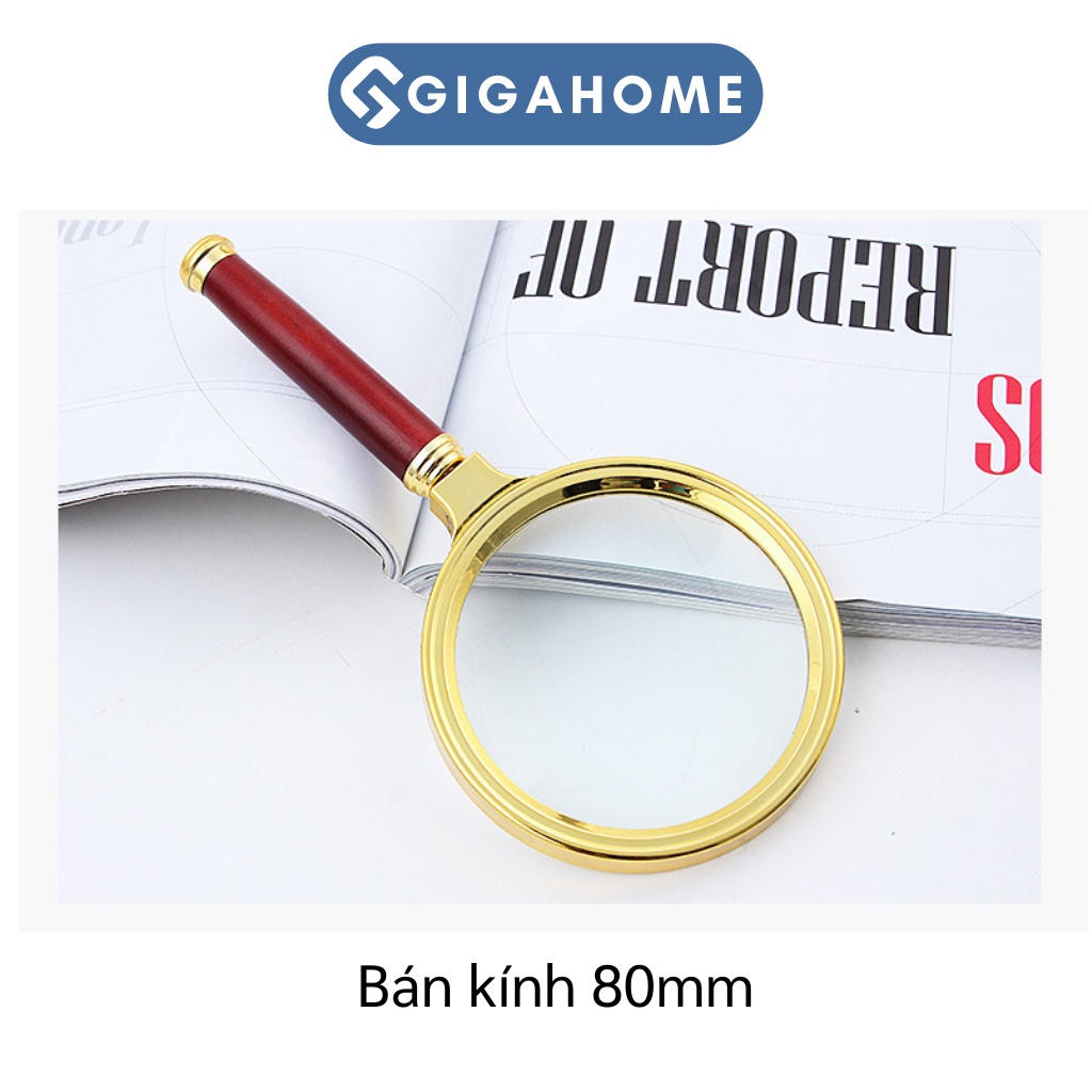 Kính Lúp Phóng Đại Đường Kính 8cm GIGAHOME Phóng To Gấp 10 Lần 2639
