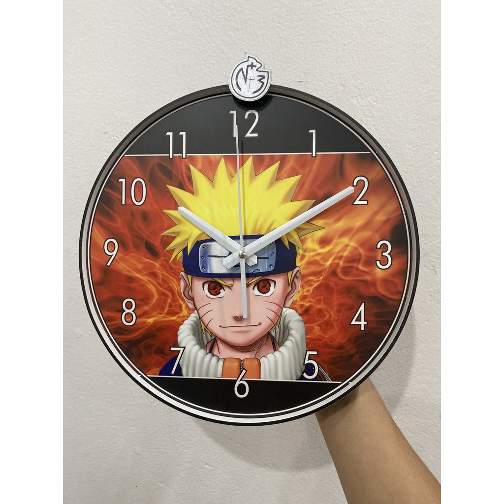 &lt;NARUTO&gt; Đồng hồ treo tường trang trí cho bé - 30 cm