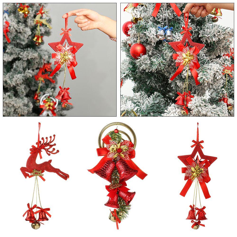 Chuông Treo 24 Ngôi Sao Năm Cánh Trang Trí Cây Thông Giáng Sinh