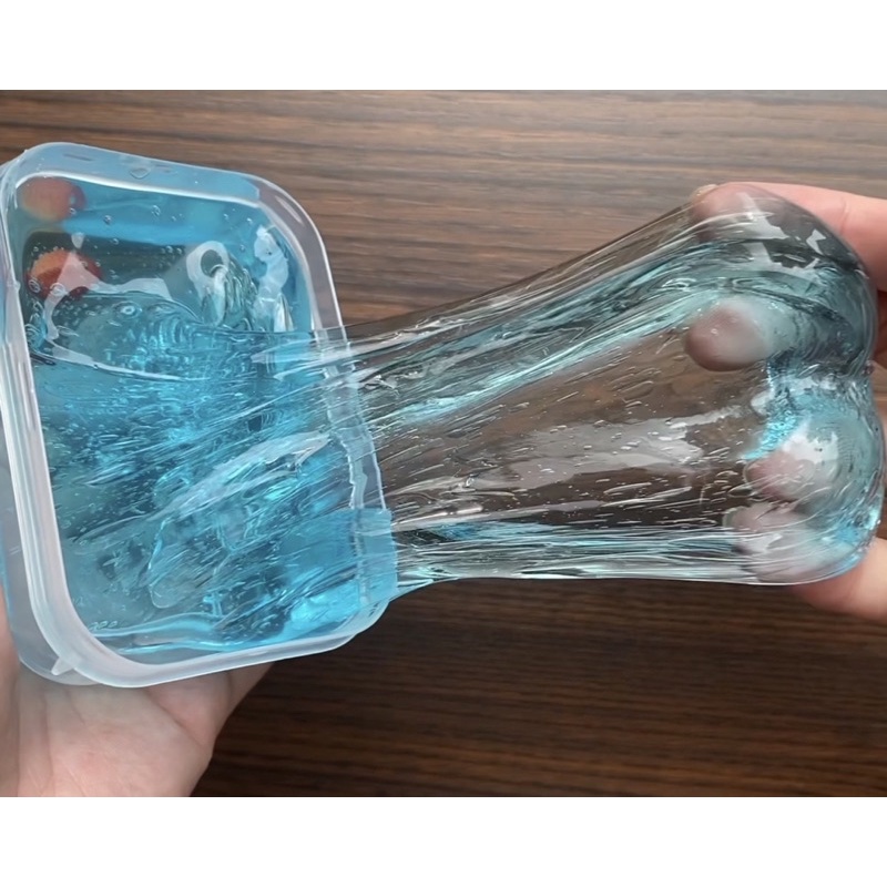 SLIME TRONG "Bể Cá Xanh"💦Con mèo bán slime💦Clear Slime