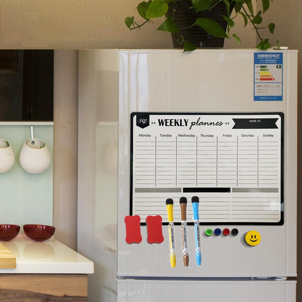 Bảng Trắng Ghi Chú Thông Điệp Hàng Ngày Gắn Tủ Lạnh Linh Hoạt