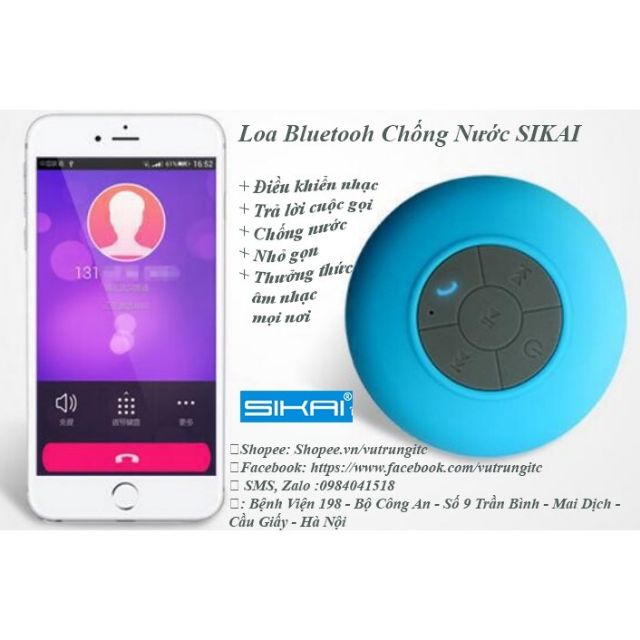 Loa Bluetooth Chống Nước Sikai