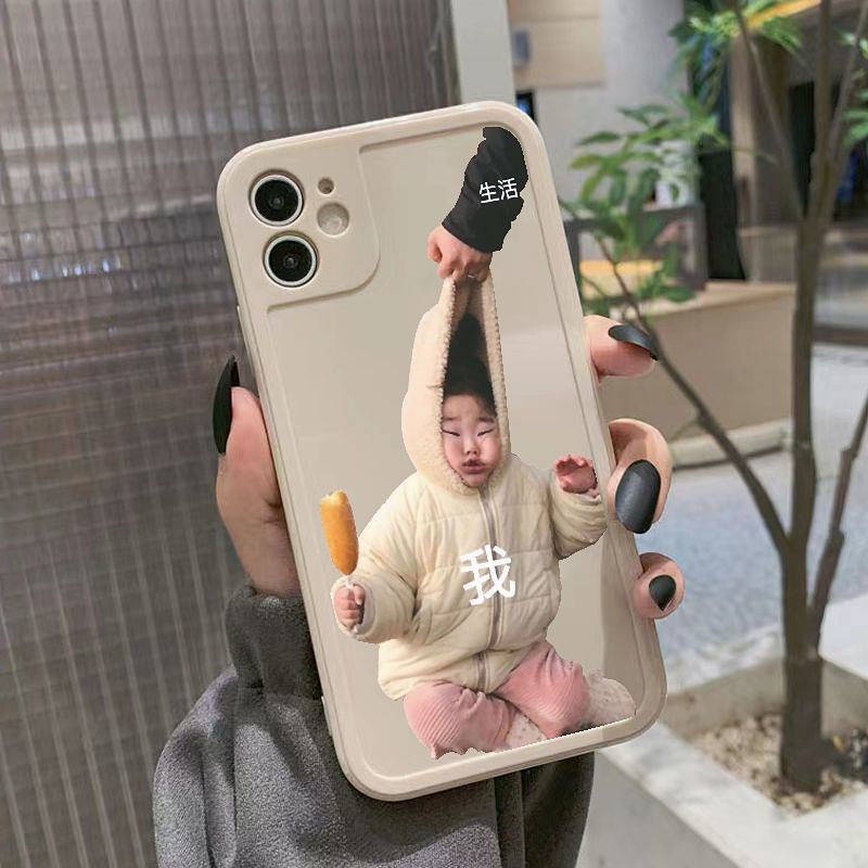 Ốp điện thoại viền thẳng thích hợp cho Apple 11 Iphone 6/7/8 Plus 12/13 Xsmax 8npt