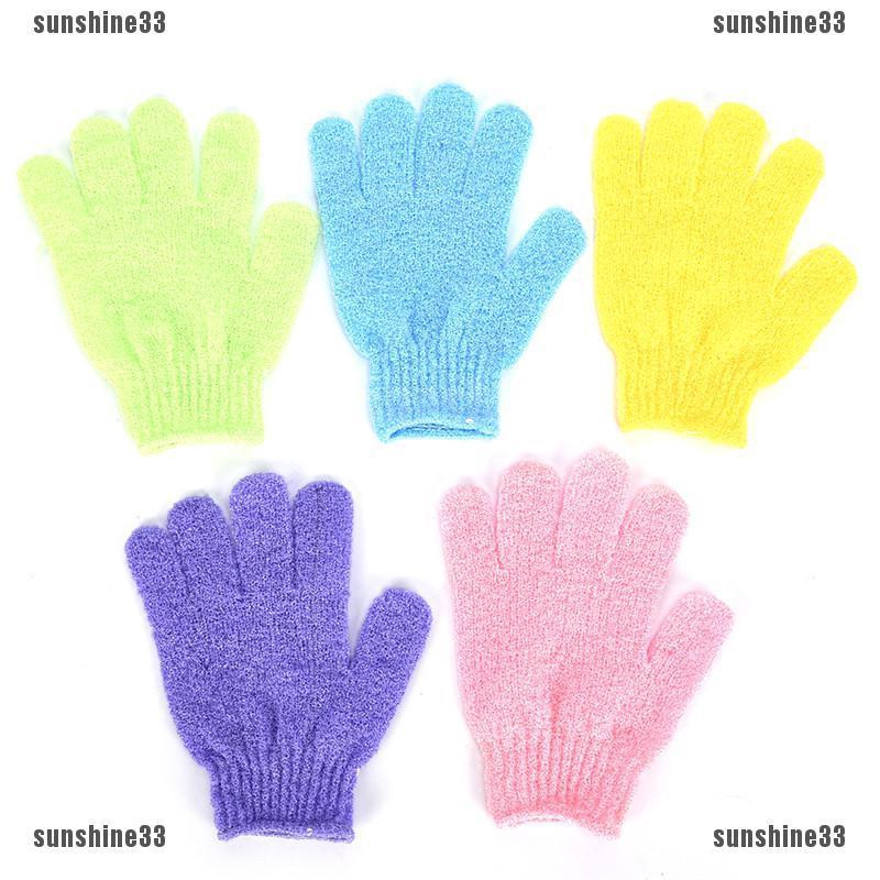 Set 5 Đôi Găng tay đi tắm Bằng Xơ Mướp Giúp Mát Xa Và Tẩy Tế Bào Chết