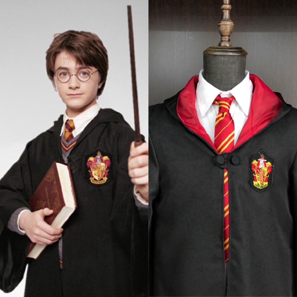 Áo choàng có cà vạt hóa trang nhân vật Harry Potter thời trang