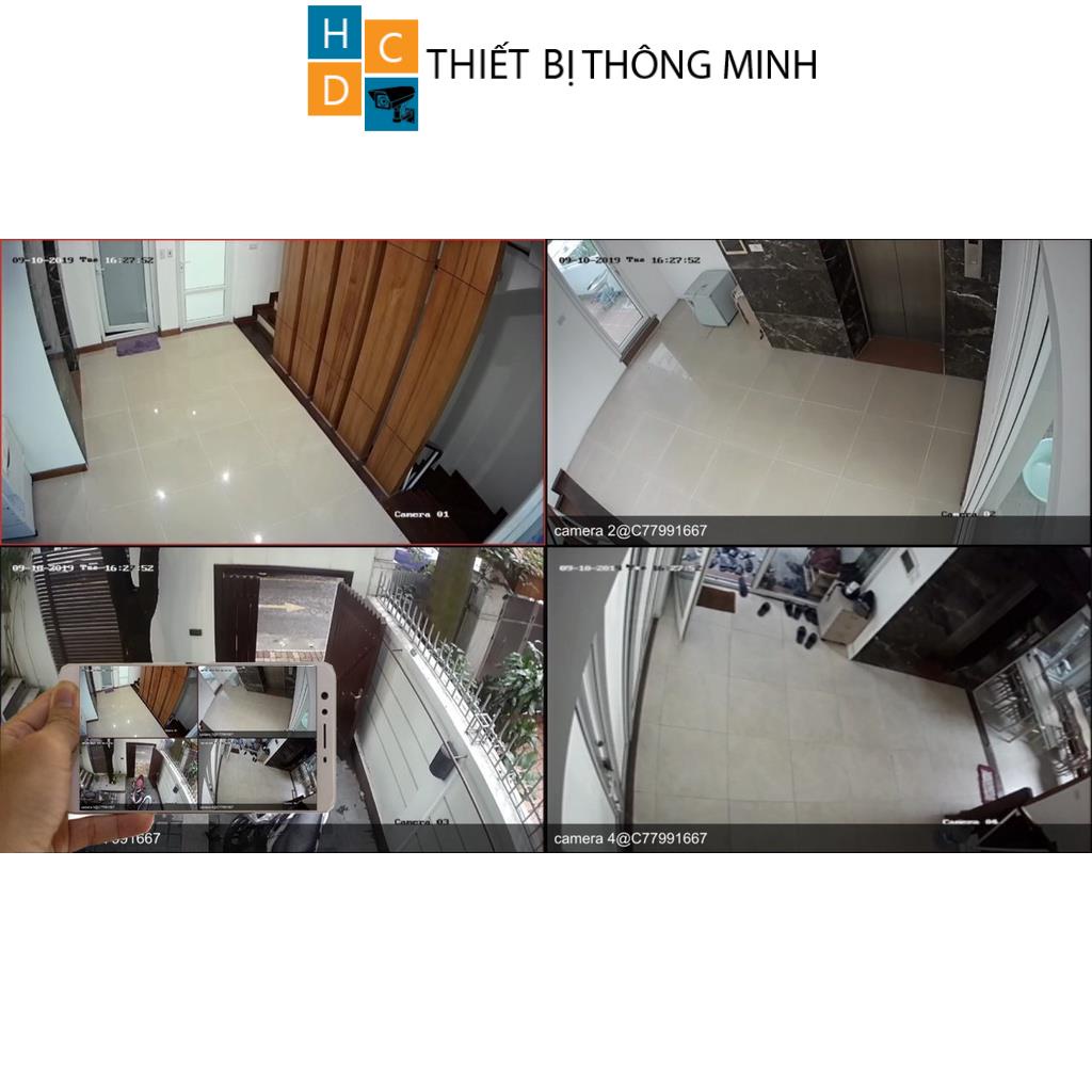 Bộ camera Hikvision 1/2/3/4 mắt 5mp chính hãng tích hợp mic thu âm chất lượng 2K+ đầy đủ phụ kiện