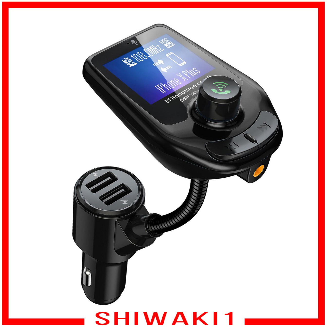Bộ Thu Phát Bluetooth Fm Màn Hình 3.0 Inch Shiwaki1 Chuyên Dụng Cho Xe Hơi