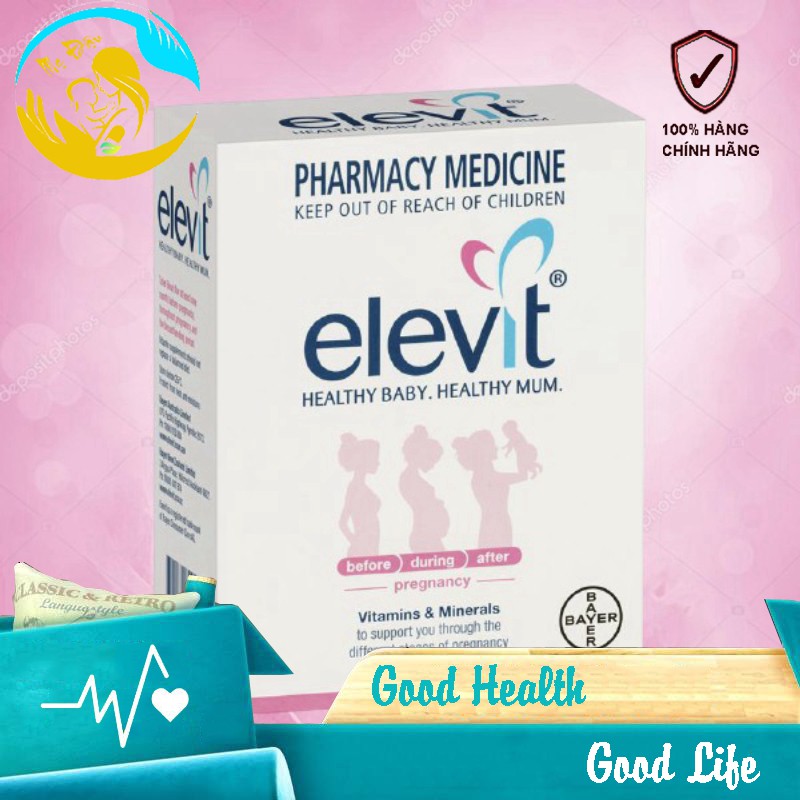 Vitamin Tổng Hợp Elevit Cho Bà Bầu 100 Viên Shop Mẹ Đậu