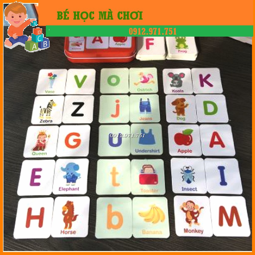Ghép hình 2 mảnh hộp sắt